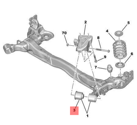 بوش اکسل عقب پژو ۲۰۰۸